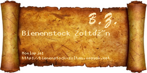 Bienenstock Zoltán névjegykártya